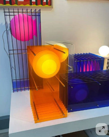 Bar Cage Sculptural Lamp - color options