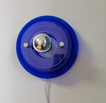 Halo Disc Wall Light - Sapphire Blue