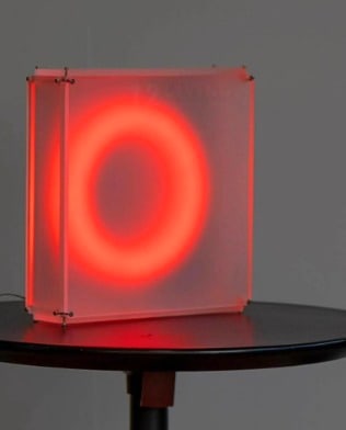 Ember Halo Table Lamp - lit